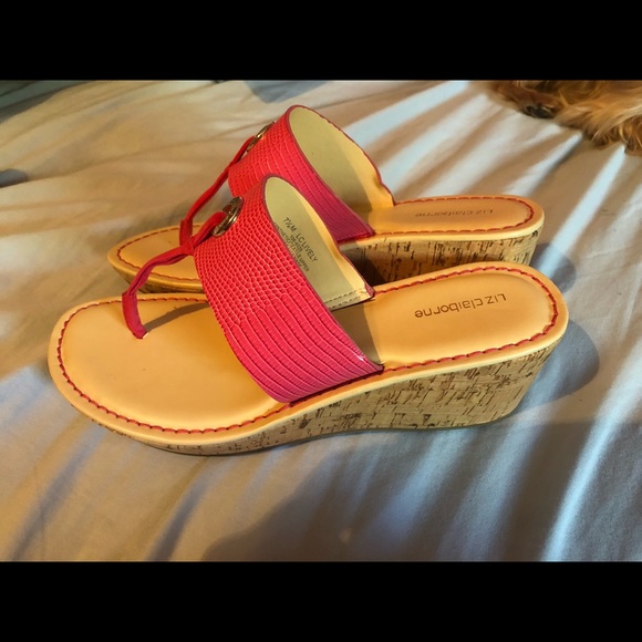 Liz Claiborne Wedge Sandals - Picture 2 of 3